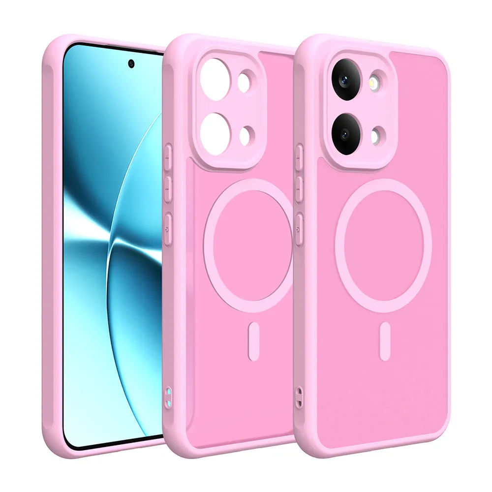 Custodia MagSafe per Xiaomi Poco X8 Pro Max, Techsuit, HaloFrost II, Rosa - immagine 1