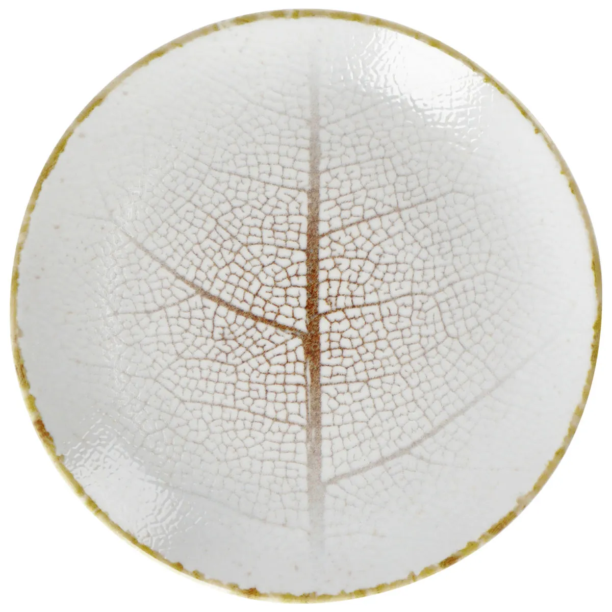 6x VEGA Piatto Pianta piano; 20.5 cm (Ø); bianco/marrone; rotonda; 6 pz. / Pacco - immagine 1