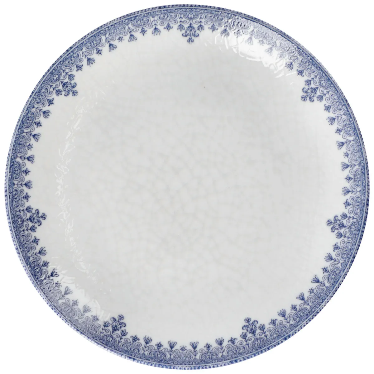 6x VEGA Piatto Nonna piano; 24.5 cm (Ø); bianco/blu; rotonda; 6 pz. / Pacco - immagine 1