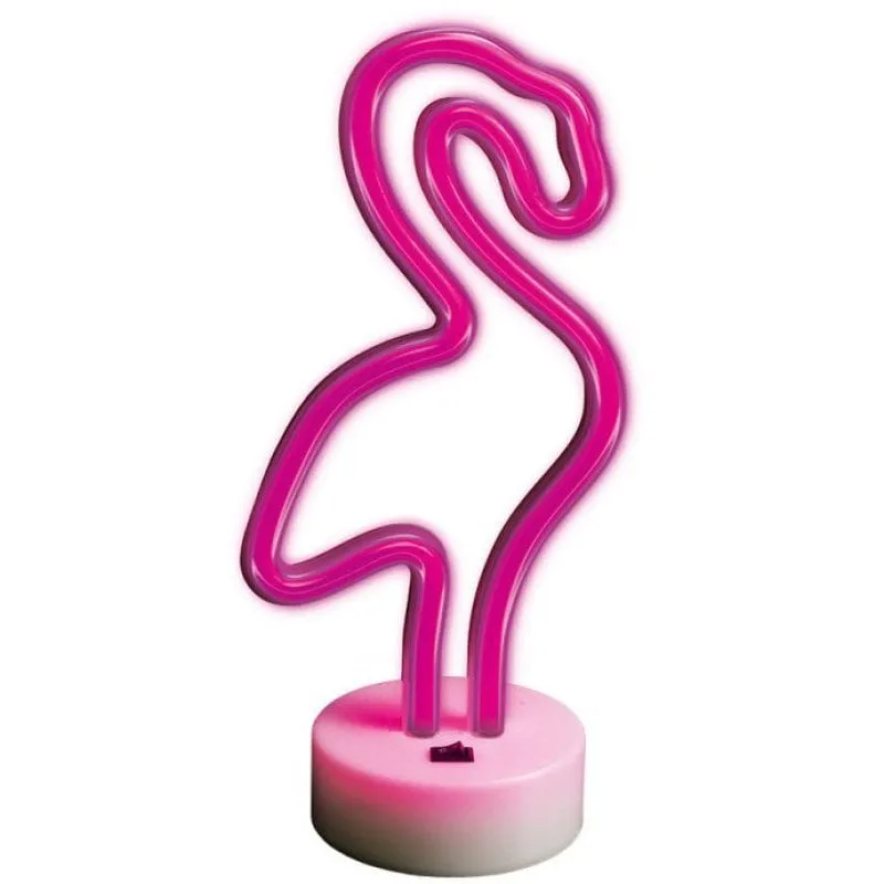 Forever Neon Led su supporto fenicottero rosa - immagine 1