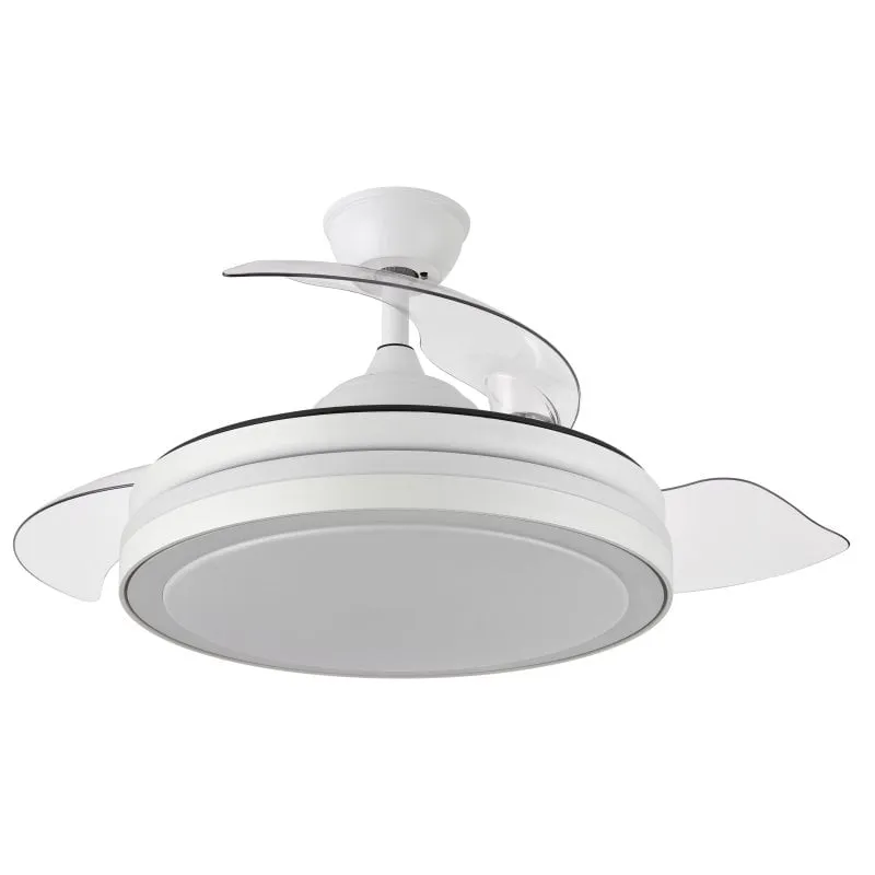 Fabrilamp Esparta Ventilatore da Soffitto DC 3 Pale, Controllo e Timer 72W 6120LM Bianco - immagine 1