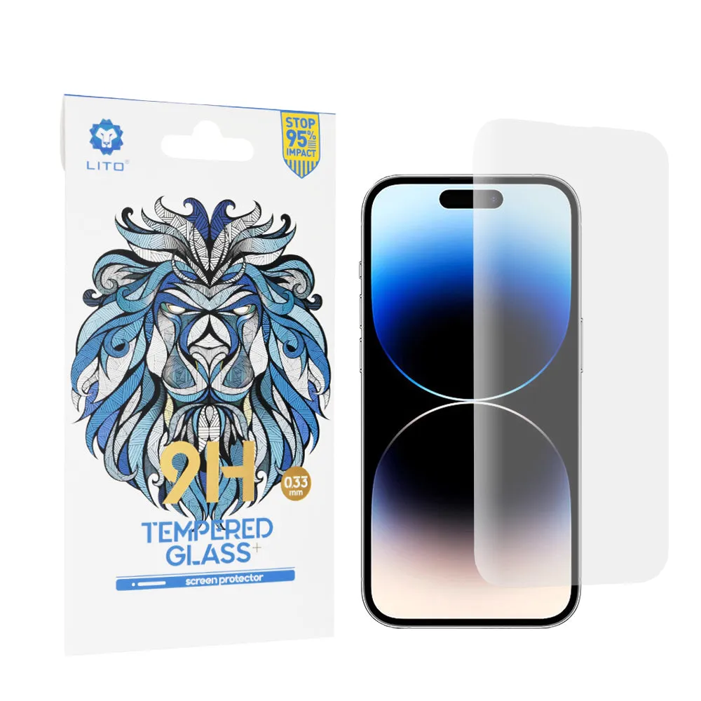 Pellicola protettiva per schermo Lito Classic per Apple iPhone 14 Pro, Vetro temperato, Full Glue, 2.5D - immagine 1