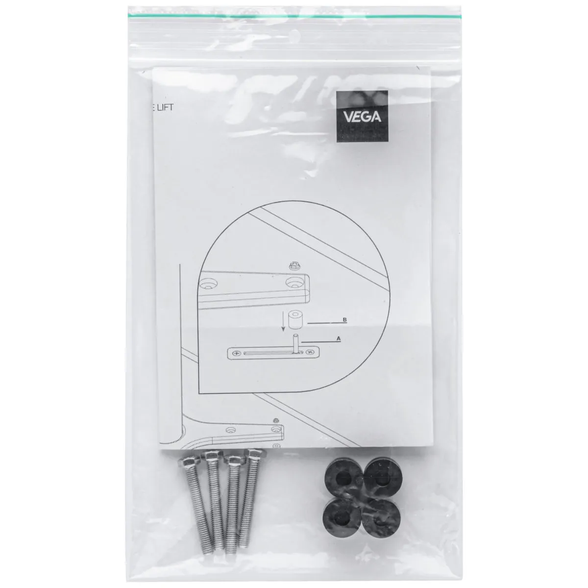 VEGA Kit fissaggio tavoli Lift 4 pz.; 5x5x3 cm (LxLxH); argento - immagine 1