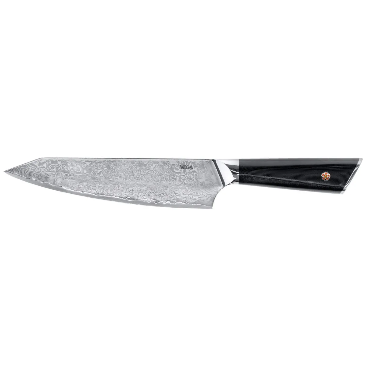 VEGA Coltello cuoco Aurora; lunghezza lama 20 cm, 33 cm (L); nero - immagine 1