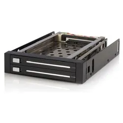 Box interno hard disk 2.5" SATA Backplane Hot Swap Sata Dual 2.5 HSB220SAT25B - immagine 1