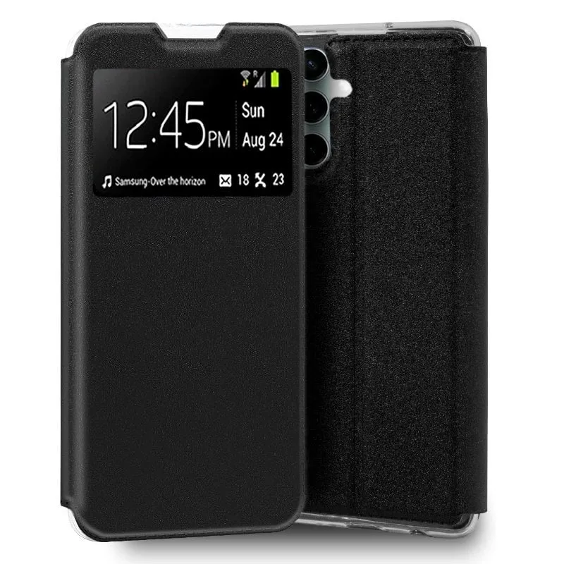 Custodia Flip Cover nera liscia e fantastica per Samsung S711 Galaxy S23 FE - immagine 1
