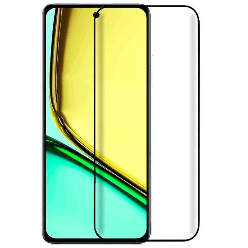 Pellicola protettiva in vetro temperato nero 3D Full Cool per Realme C67 - immagine 1