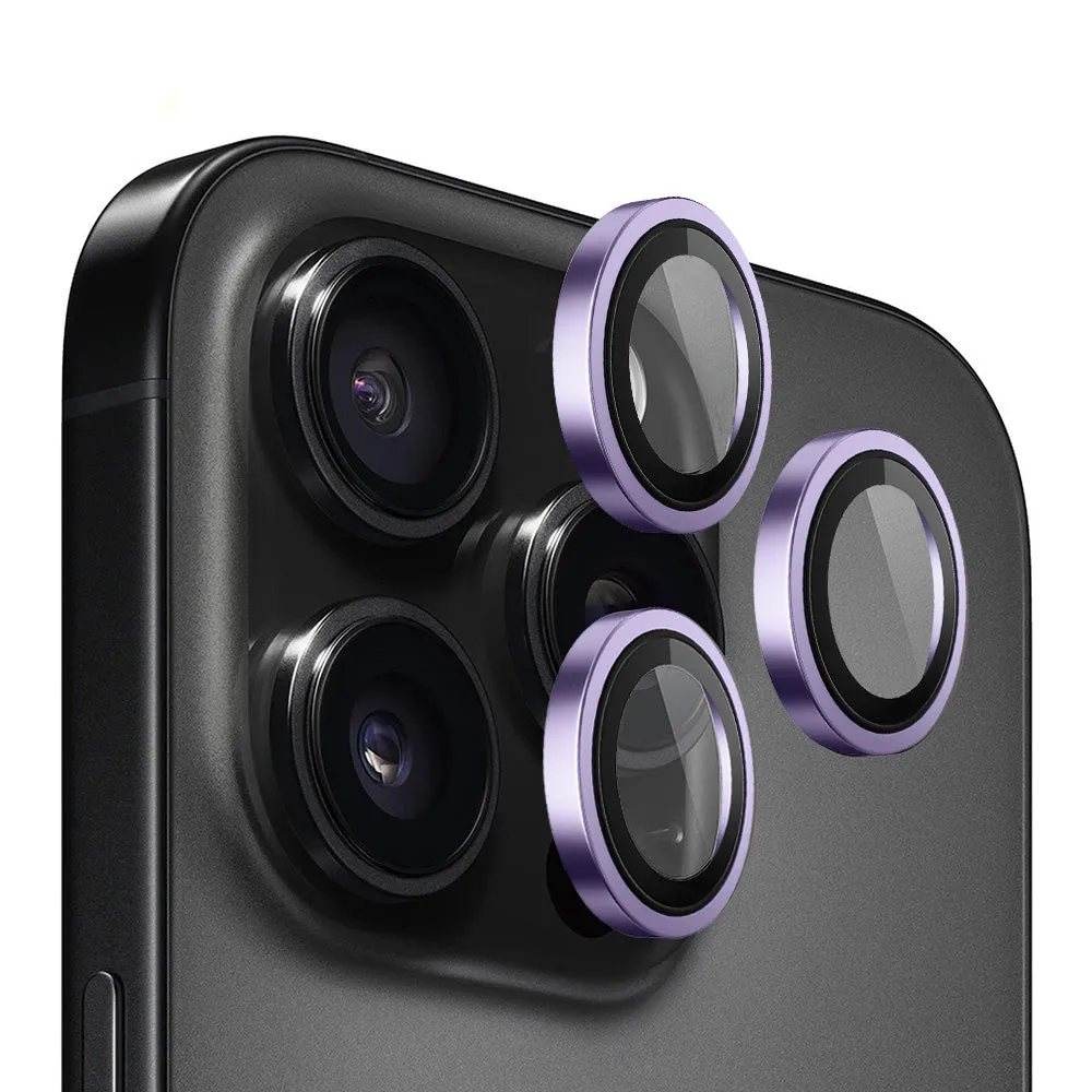 Pellicola protettiva per fotocamera posteriore Blueo Metal Frame per Apple iPhone 14 Pro Max / 14 Pro, Vetro temperato, Viola - immagine 1