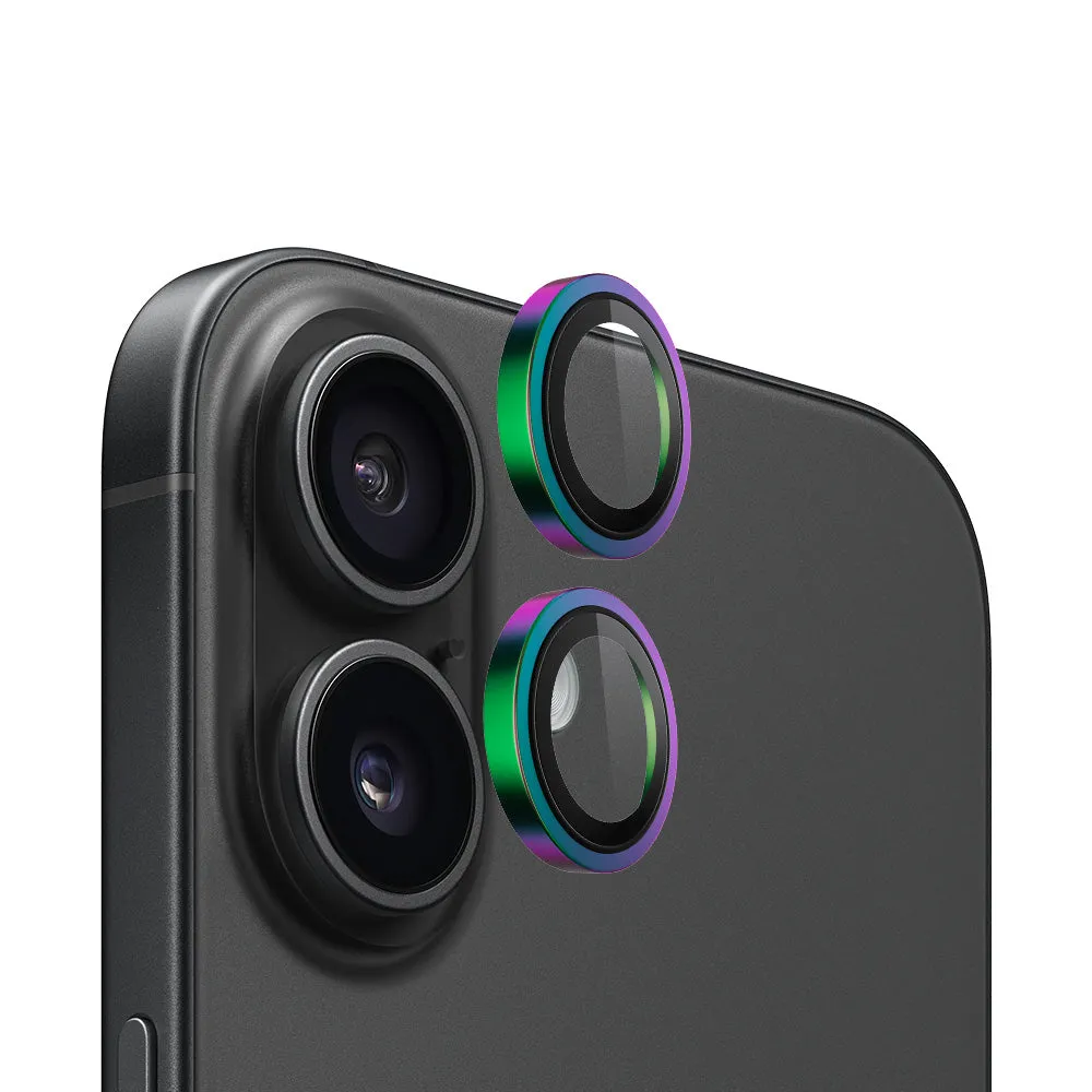 Pellicola protettiva per fotocamera posteriore Blueo Metal Frame per Apple iPhone 16 Plus / 16, vetro temperato, multicolore - immagine 1