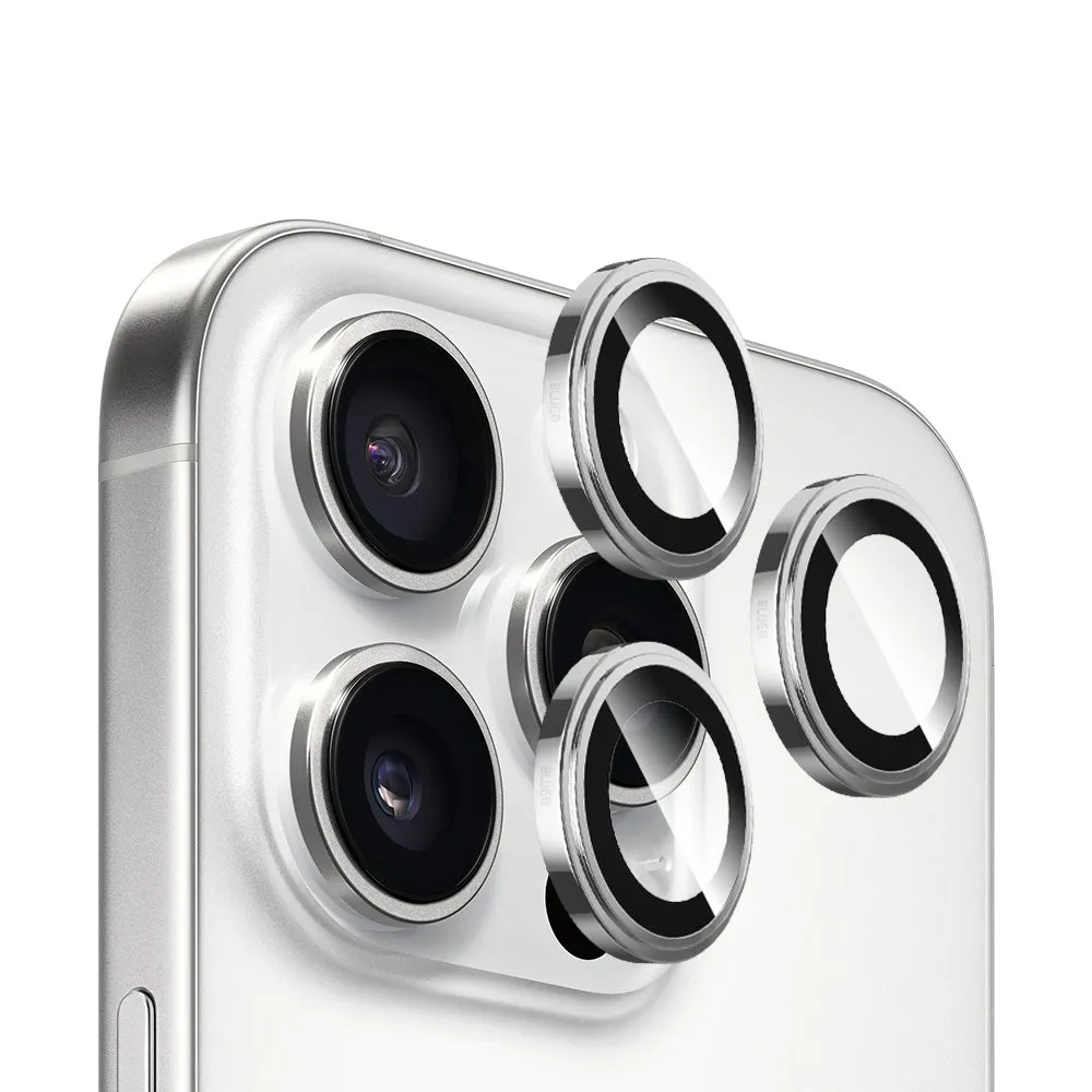 Pellicola protettiva per fotocamera posteriore Blueo Sapphire Crystal per Apple iPhone 16 Pro Max / 16 Pro, vetro temperato, argento - immagine 1