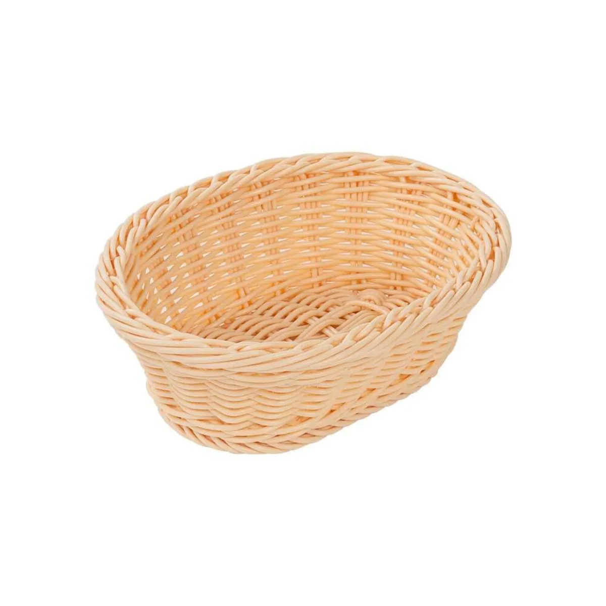 Stalgast Cestino ovale per pane e frutta, robusto vimini, polipropilene; 23.5x7 cm (LxH); marrone - immagine 1