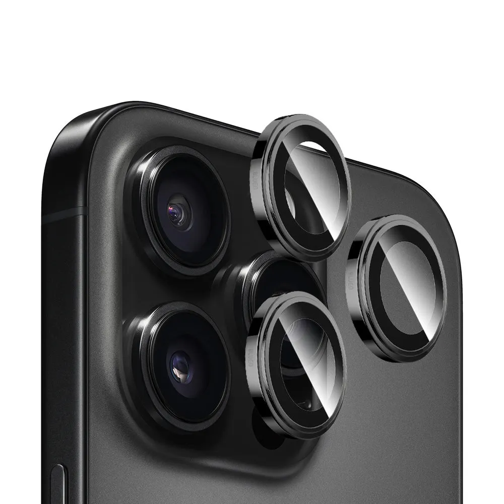 Pellicola protettiva per fotocamera posteriore Blueo Sapphire Crystal per Apple iPhone 14 Pro Max / 14 Pro, vetro temperato, nero - immagine 1