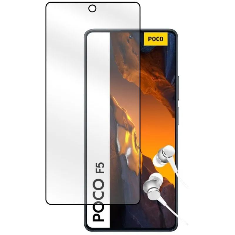 Pellicola protettiva in vetro temperato 3D PcCom Essential per POCO F5 5G - immagine 1