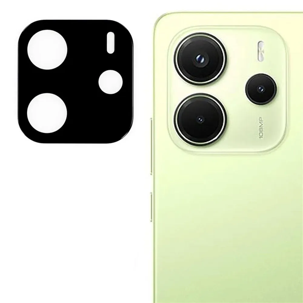 Pellicola protettiva per fotocamera posteriore Techsuit per Xiaomi Redmi Note 14 4G (Regionale), Vetro temperato, Nero - immagine 1
