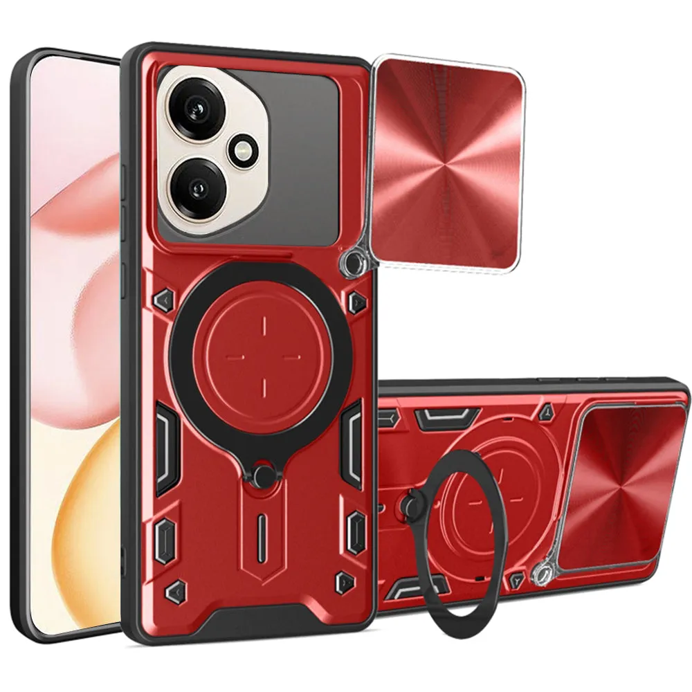 Custodia per Honor 400, Techsuit, CamGuard Pro, Rossa - immagine 1