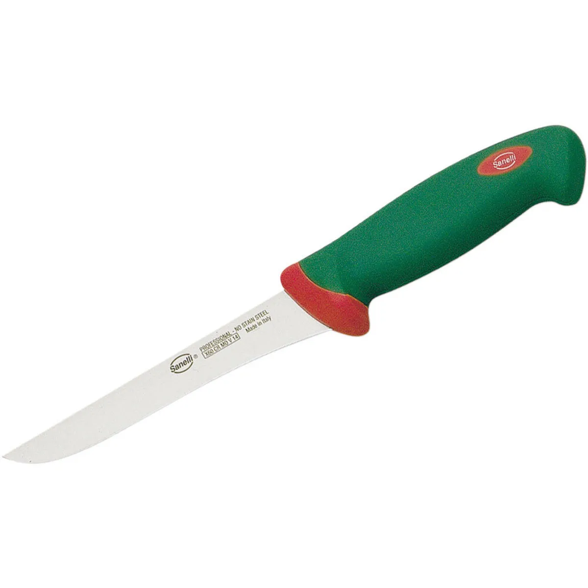 Sanelli Coltello da disosso PREMANA, manico ergonomico, lunghezza lama 16 cm; 16 cm (L); verde - immagine 1