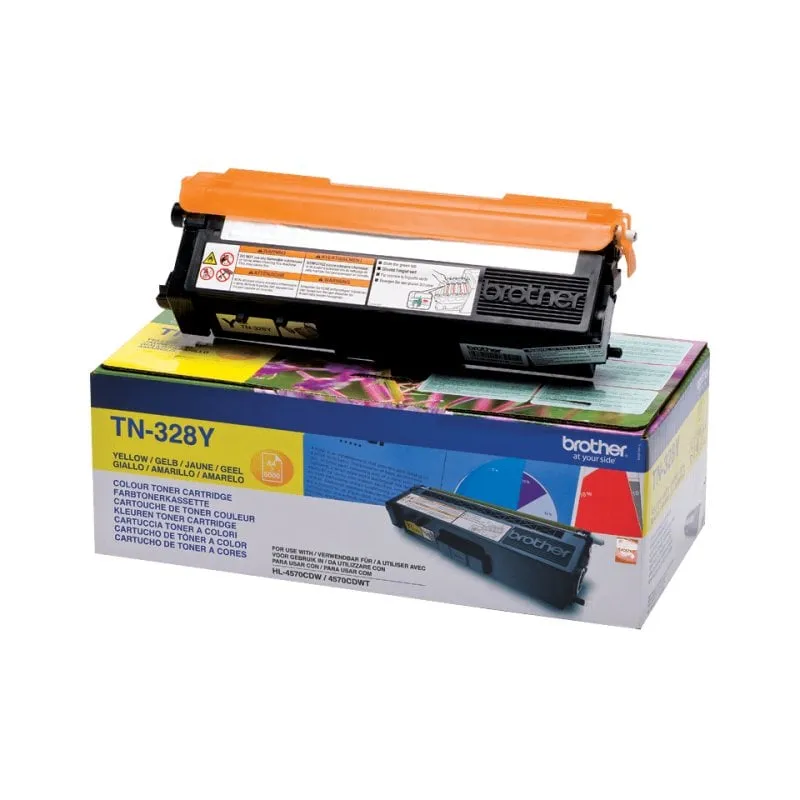 Cartuccia toner Brother TN-328Y 1 pezzo(i) Originale Giallo - immagine 1
