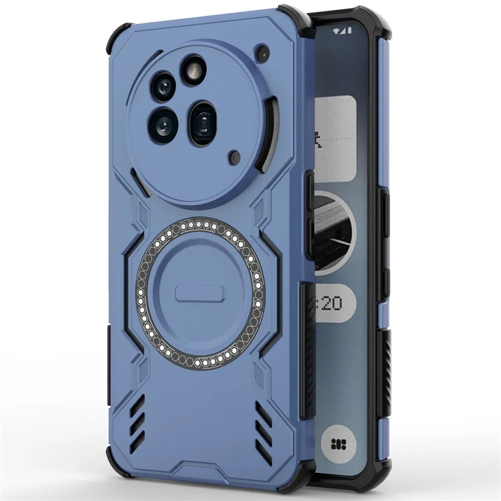 Custodia MagSafe per Nothing Phone (3a) Pro, Techsuit, ArmorMag, Blu - immagine 1