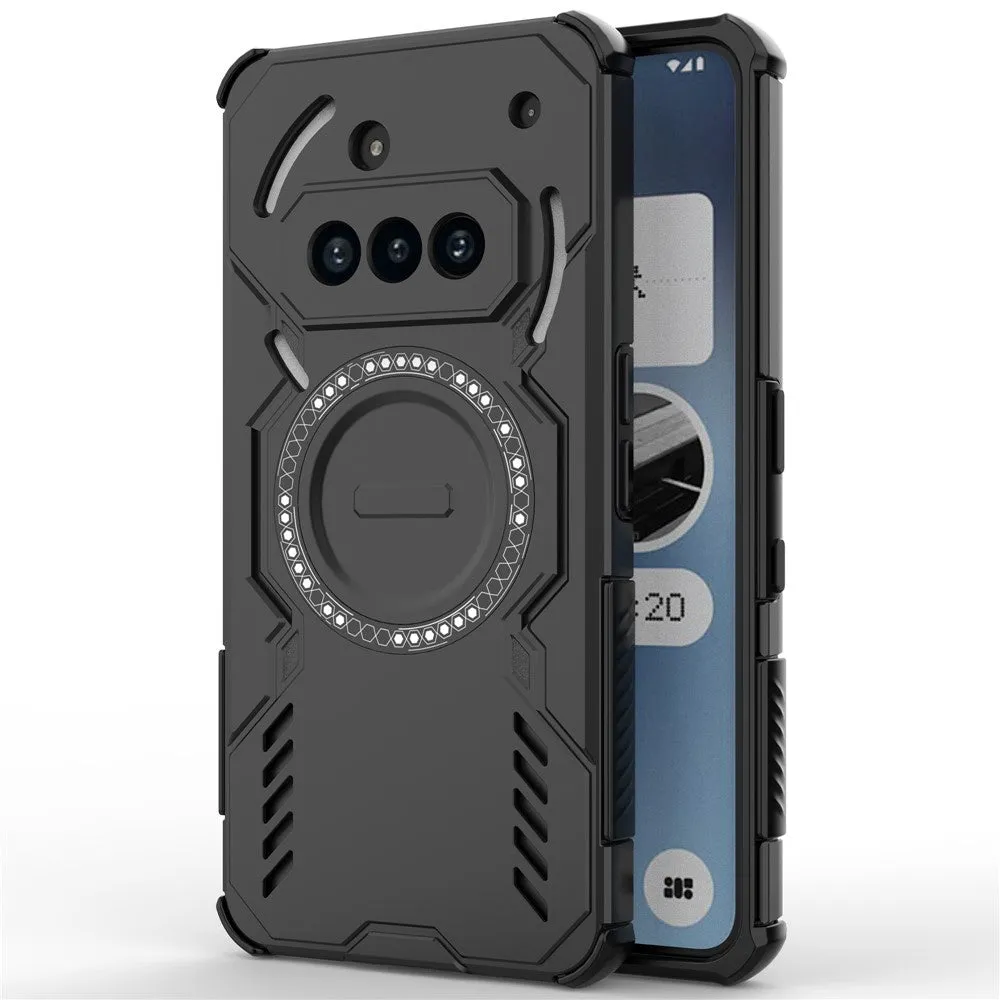 Custodia MagSafe per Nothing Phone (3a), Techsuit, ArmorMag, Nera - immagine 1