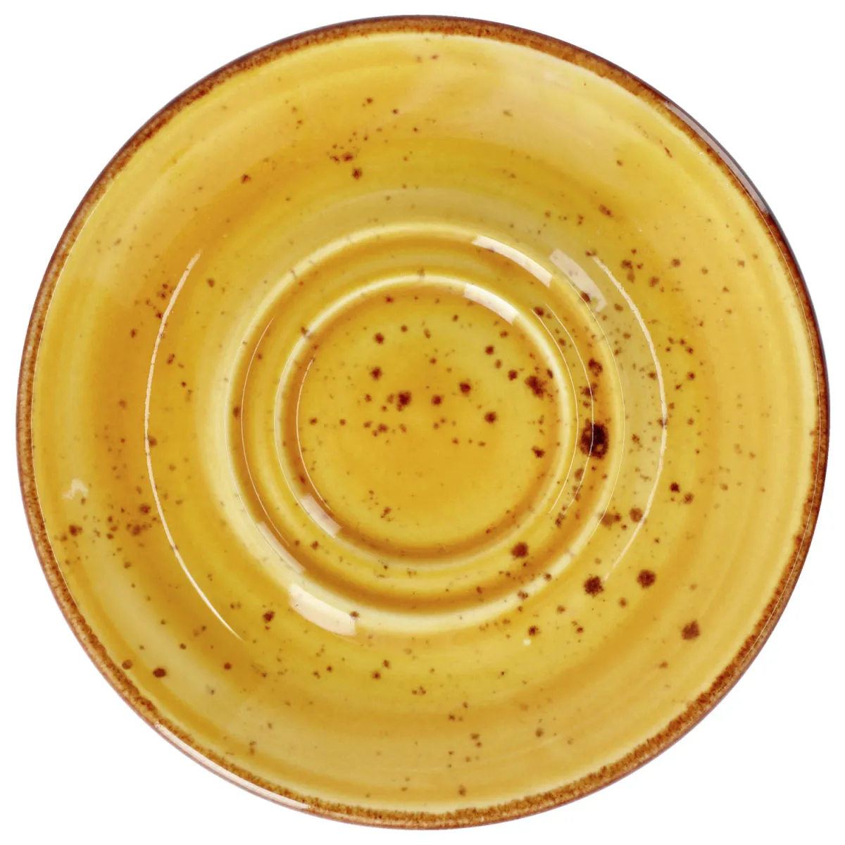 6x VEGA Piattino sottotazza combinabile Nebro; 15x2 cm (ØxH); giallo; 6 pz. / Pacco - immagine 1
