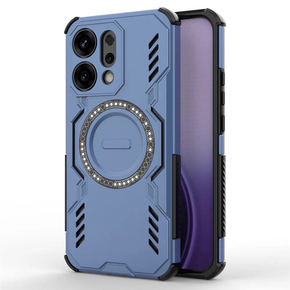 Custodia MagSafe per Oppo Reno14, Techsuit, ArmorMag, Blu - immagine 1
