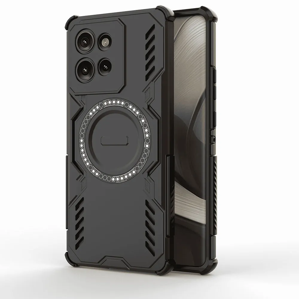 Custodia MagSafe per Motorola Edge 50, Techsuit, ArmorMag, Nera - immagine 1