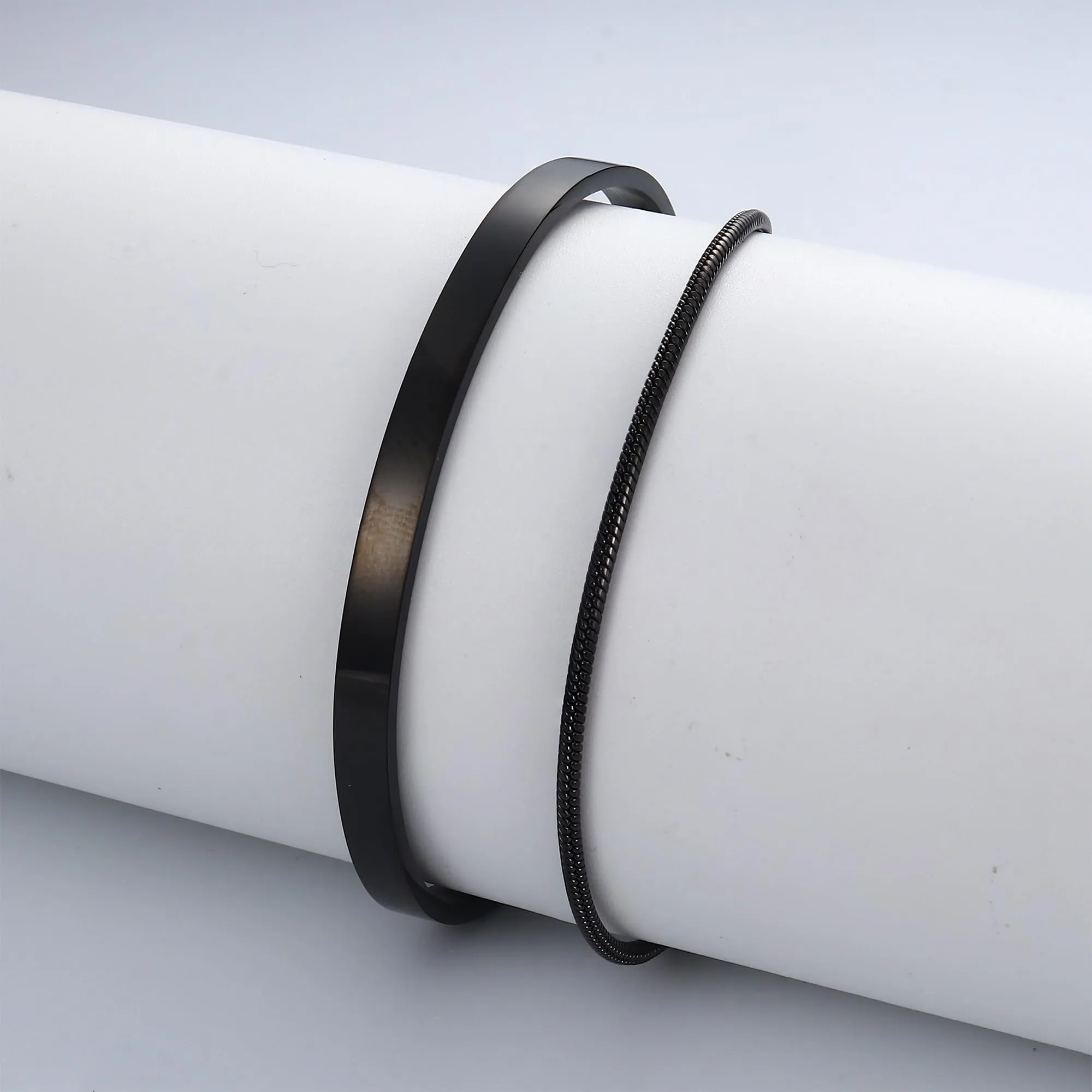 YADOCA Bracciali Uomo a Catena in Acciaio Inossidabile, Set 21 cm - immagine 7