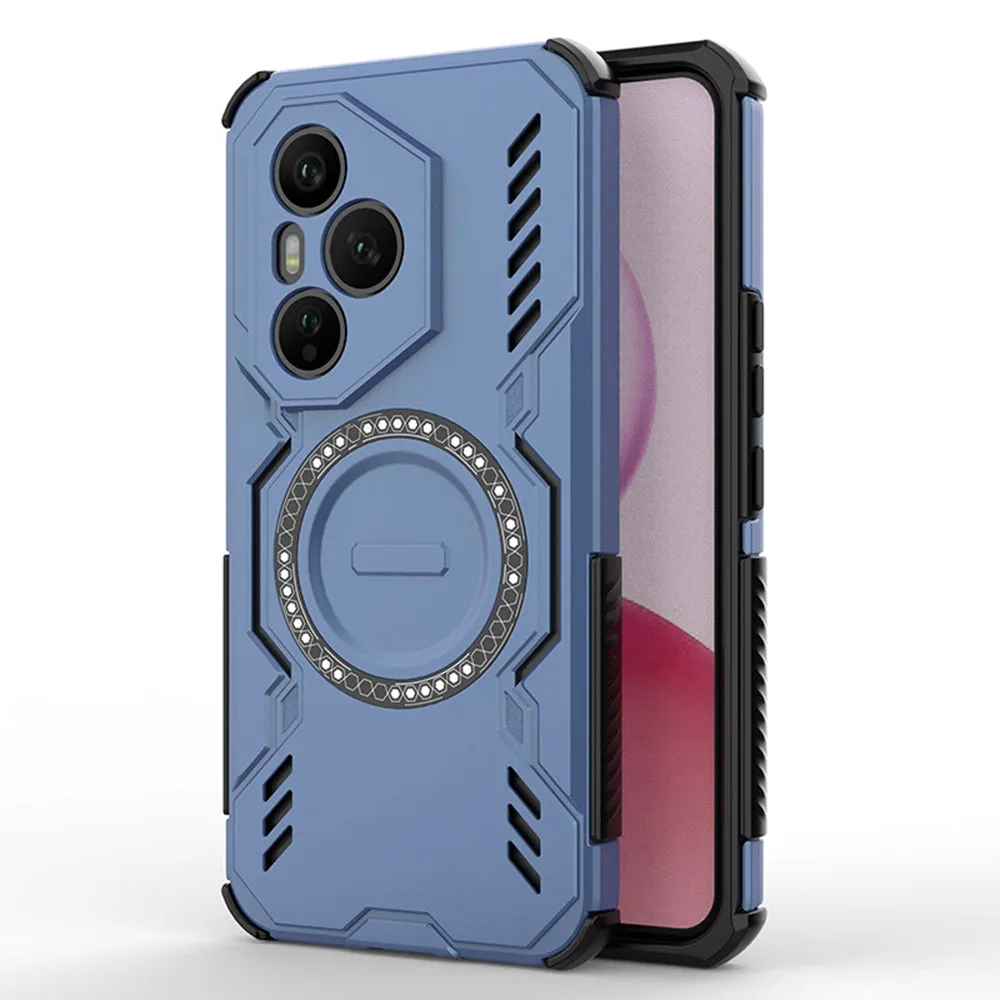 Custodia MagSafe per Honor 400 Pro, Techsuit, ArmorMag, Blu - immagine 1