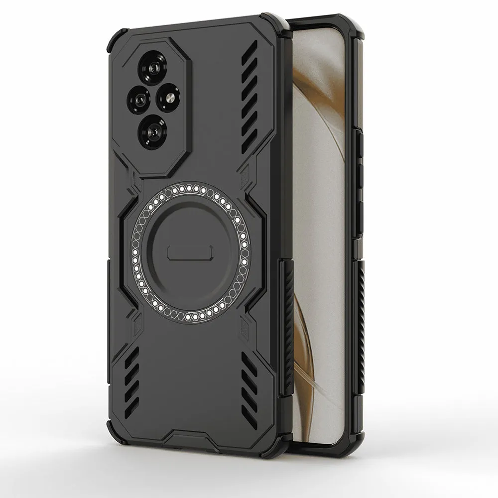 Custodia MagSafe per Honor 200, Techsuit, ArmorMag, Nera - immagine 1