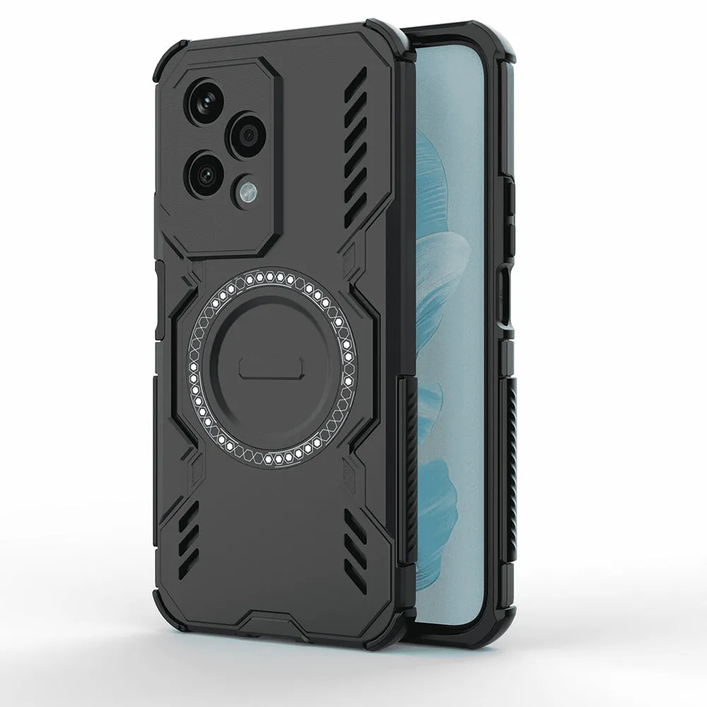 Custodia MagSafe per Honor 200 Lite, Techsuit, ArmorMag, Nera - immagine 1