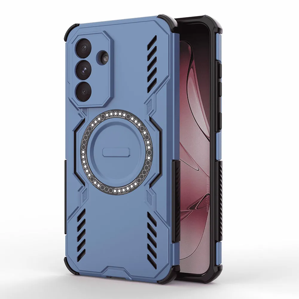 Custodia MagSafe per Samsung Galaxy A56 A566, Techsuit, ArmorMag, Blu - immagine 1