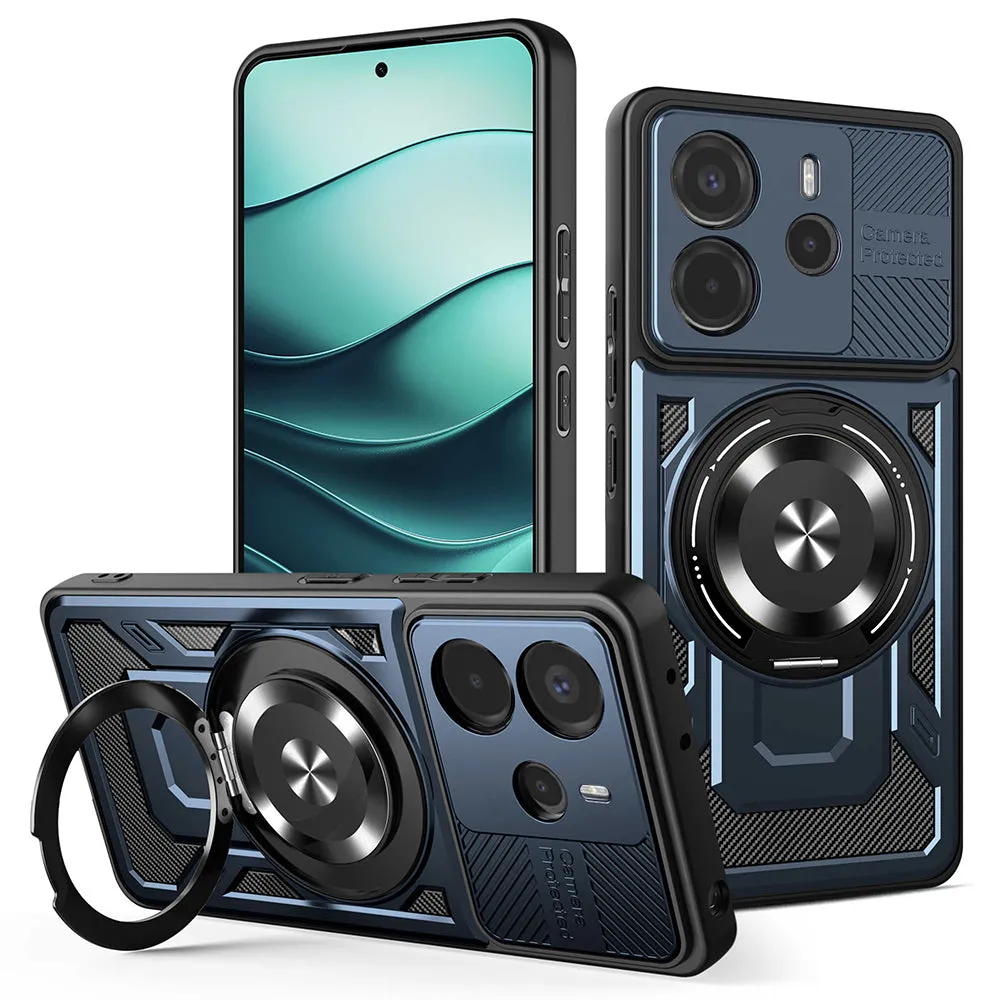 Custodia per Xiaomi Redmi Note 14 5G, Techsuit, RuggedCam, Blu - immagine 1