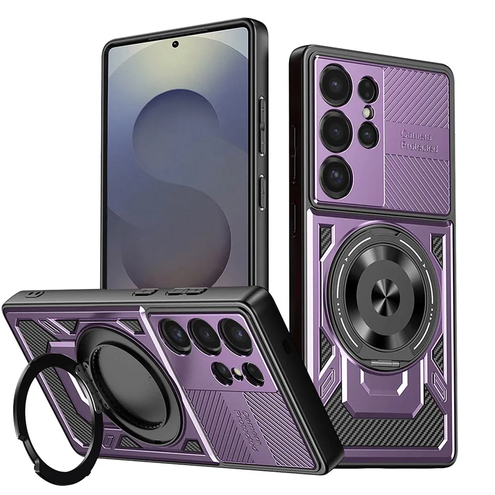 Custodia per Samsung Galaxy S25 Ultra S938, Techsuit, RuggedCam, Viola - immagine 1