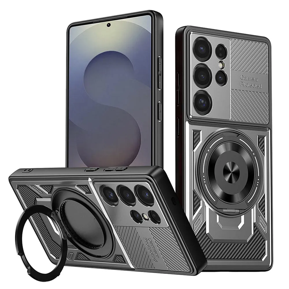Custodia per Samsung Galaxy S25 Ultra S938, Techsuit, RuggedCam, Grigio - immagine 1