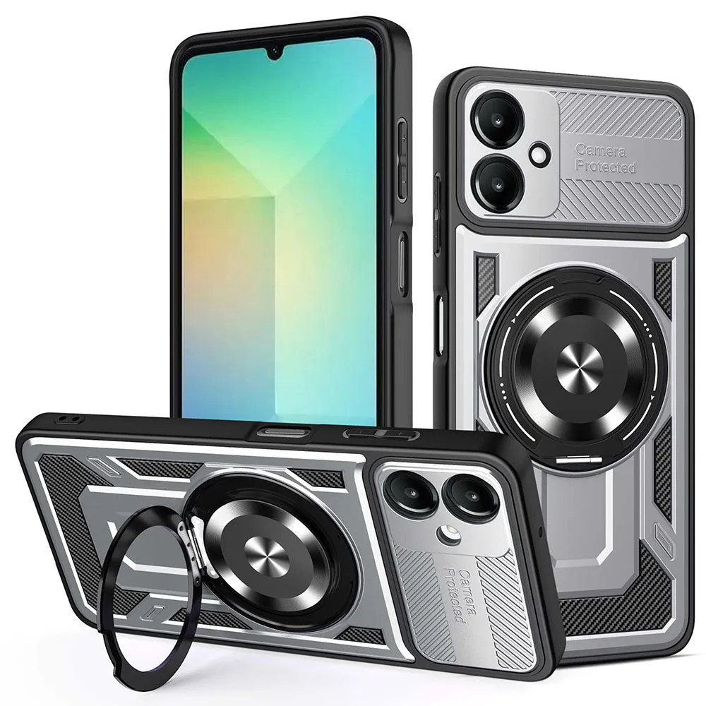 Custodia per Samsung Galaxy A06 A065, Techsuit, RuggedCam, Grigio - immagine 1