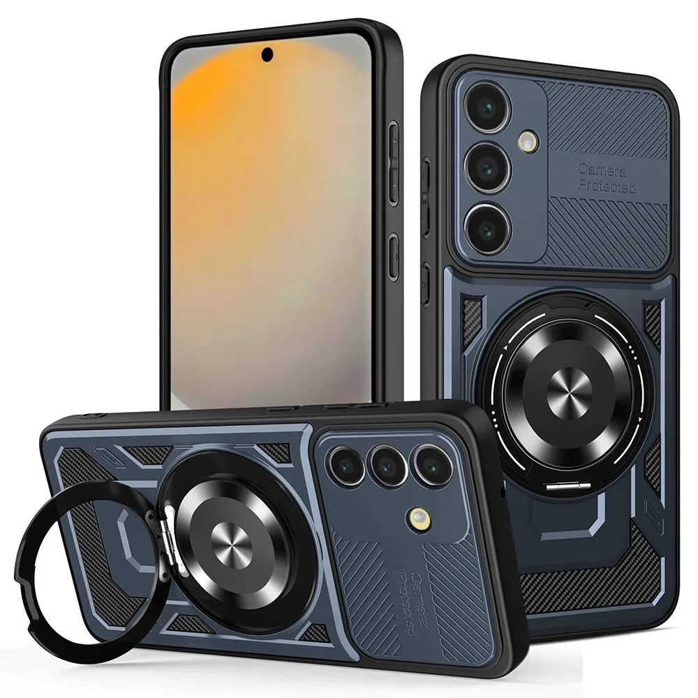 Custodia per Samsung Galaxy S24 FE S721, Techsuit, RuggedCam, Blu - immagine 1