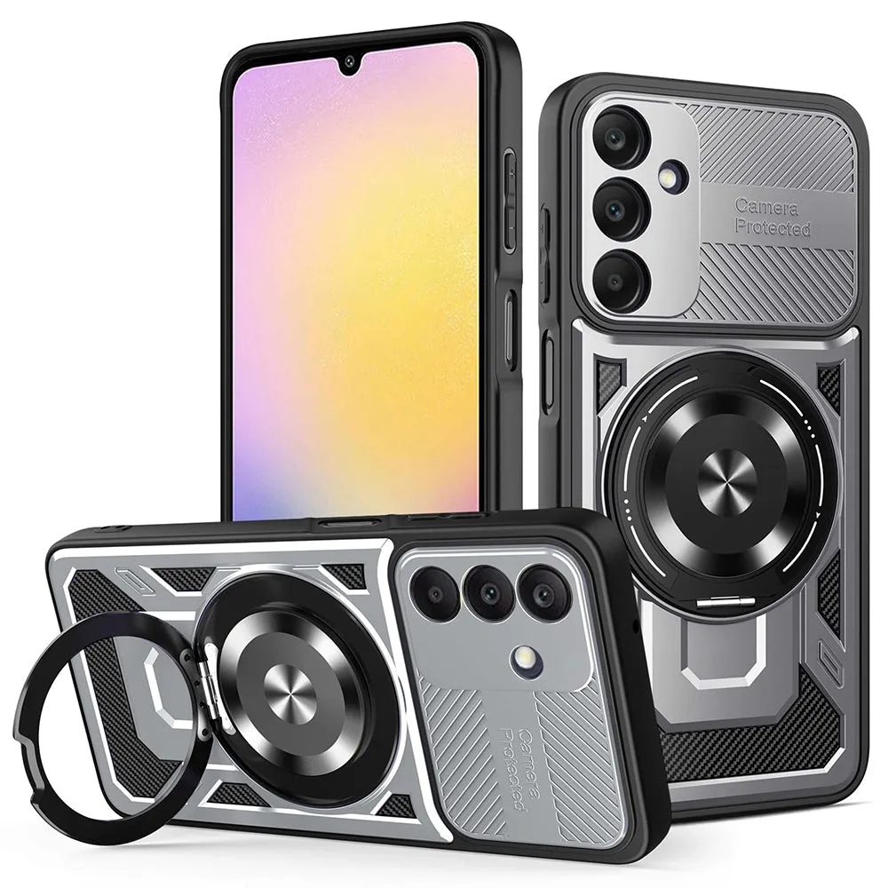 Custodia per Samsung Galaxy A25 A256, Techsuit, RuggedCam, Grigio - immagine 1