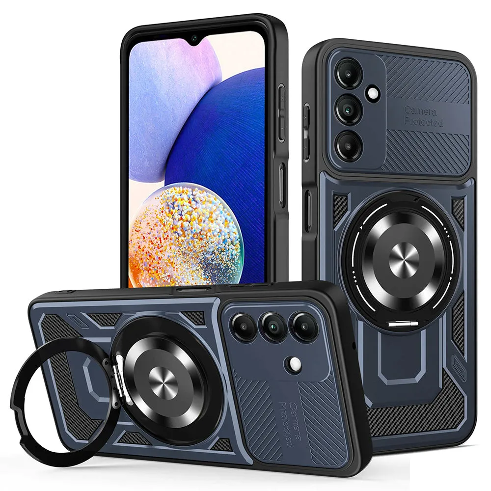Custodia per Samsung Galaxy A14 A145 / A14 5G A146, Techsuit, RuggedCam, Blu - immagine 1
