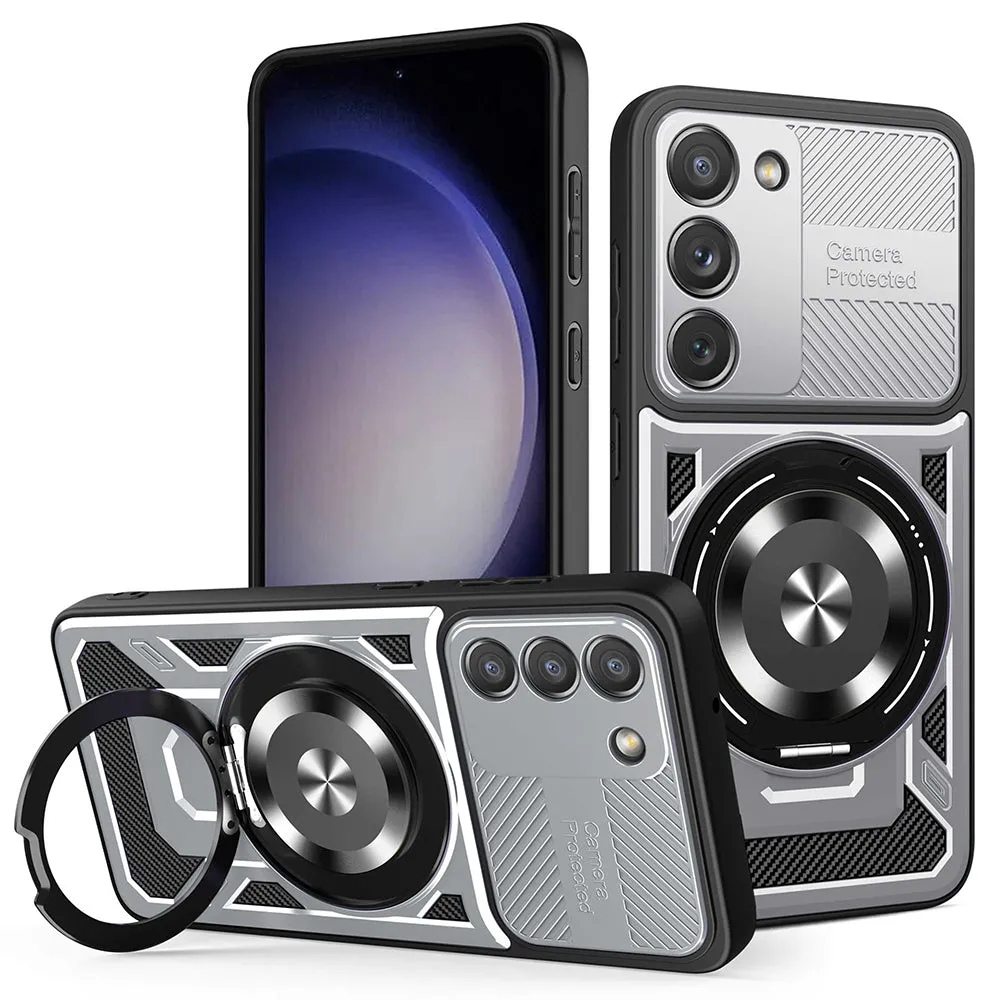 Custodia per Samsung Galaxy S23 S911, Techsuit, RuggedCam, Grigio - immagine 1