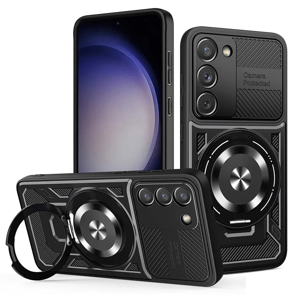 Custodia per Samsung Galaxy S23 S911, Techsuit, RuggedCam, Nera - immagine 1