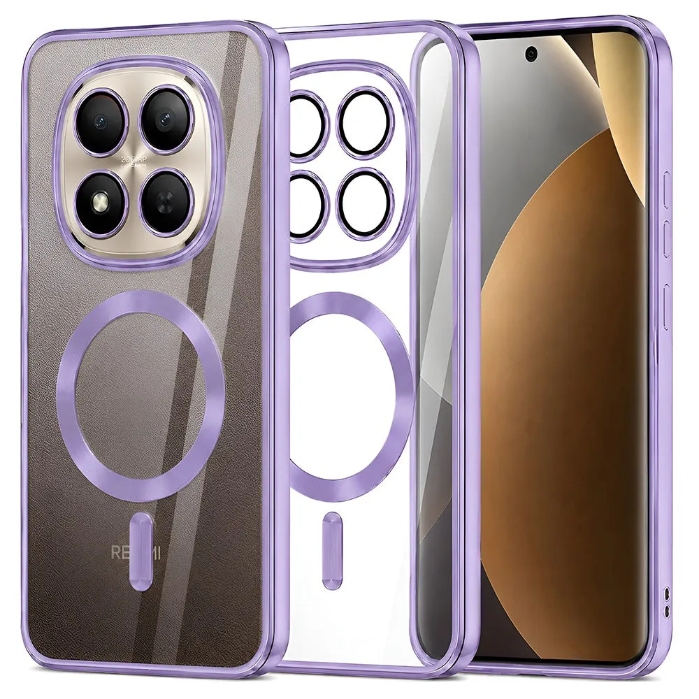 Custodia MagSafe per Xiaomi Poco M8 Pro / Redmi Note 15 Pro+ 5G, Techsuit, Luxury Crystal, Viola Chiaro - immagine 1