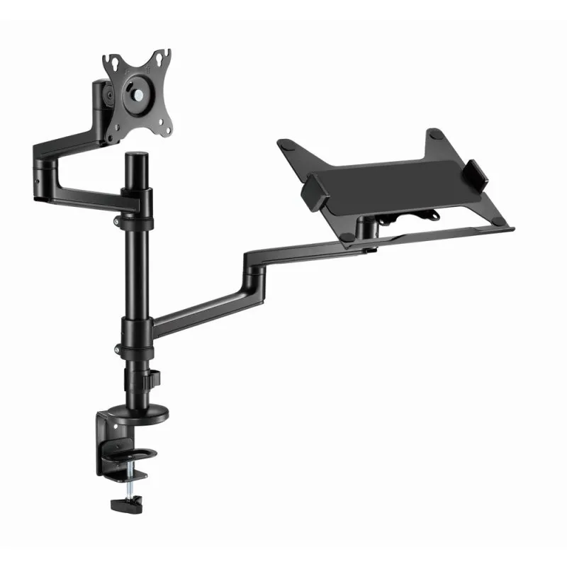 Gembird MA-DA-04 Supporto da Tavolo con Braccio per Monitor e Vassoio per Laptop 17"-32" Max 8 Kg - immagine 1