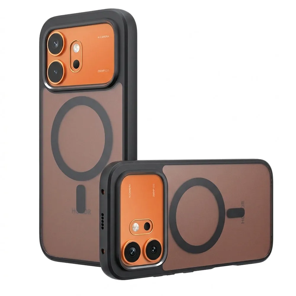 Custodia MagSafe per Honor 600 Pro / 600, Techsuit, PureFrost, Nero Satinato - immagine 1