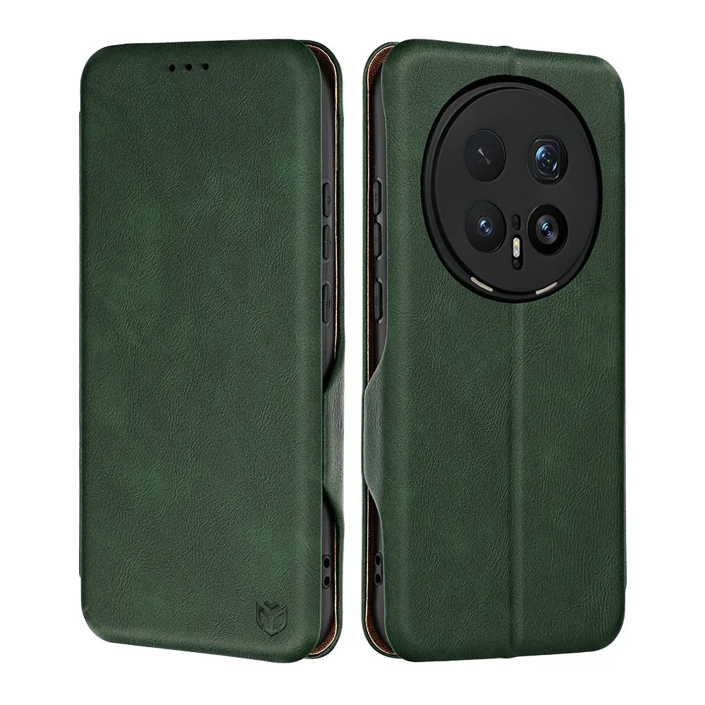 Custodia per Honor Magic8 Pro, Techsuit, Safe Wallet Plus, Verde - immagine 1