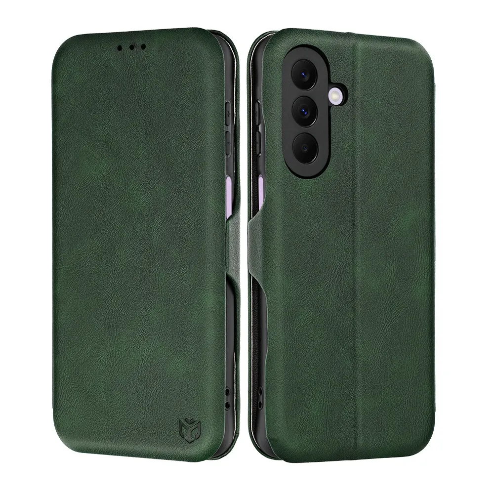 Custodia per Samsung Galaxy A27 5G, Techsuit, Safe Wallet Plus, Verde - immagine 1