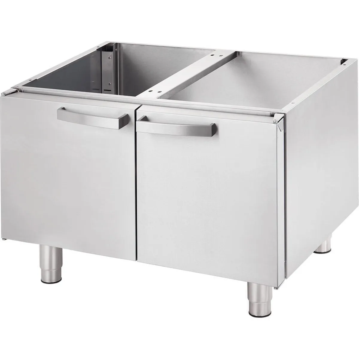 Stalgast Base chiusa, con porte a battente 800 mm Serie 700 ND; 80x60x64 cm (LxHxP); argento - immagine 1