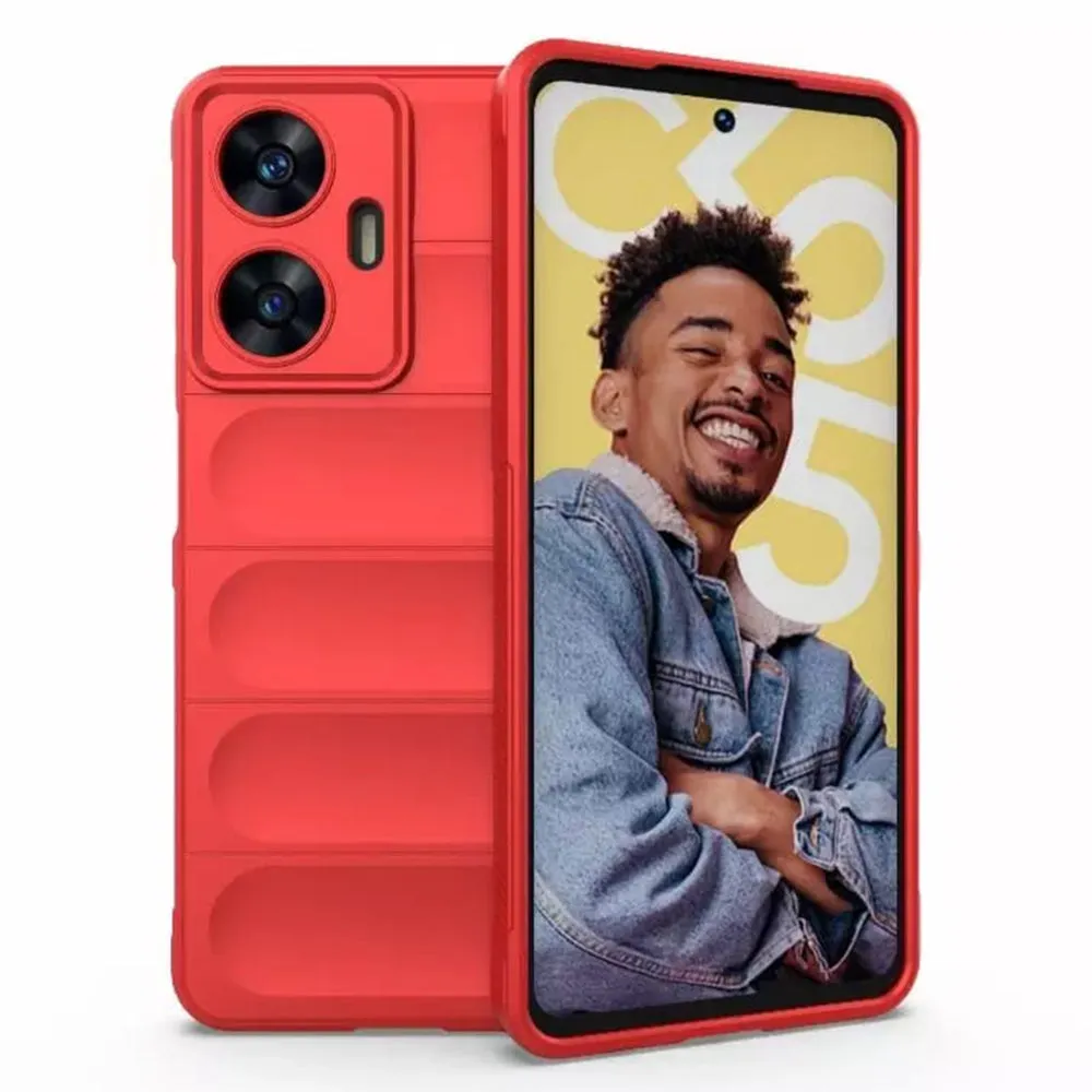 Custodia per Oppo Reno14 FS 5G / Reno14 F, Techsuit, Magic Shield, Rossa - immagine 1
