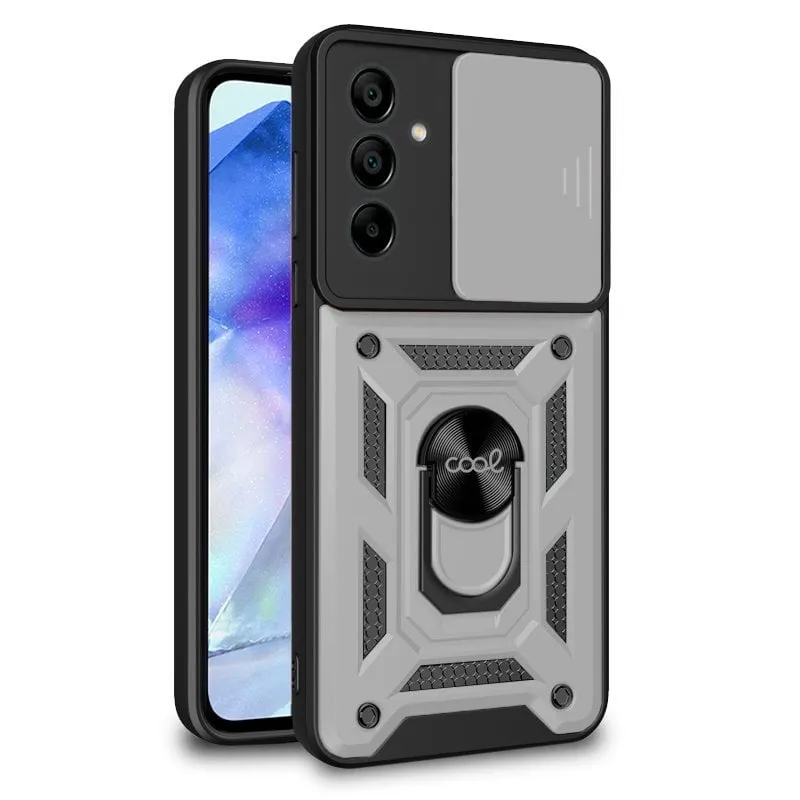 Fantastica custodia rigida color argento per Samsung A556 Galaxy A55 5G - immagine 1