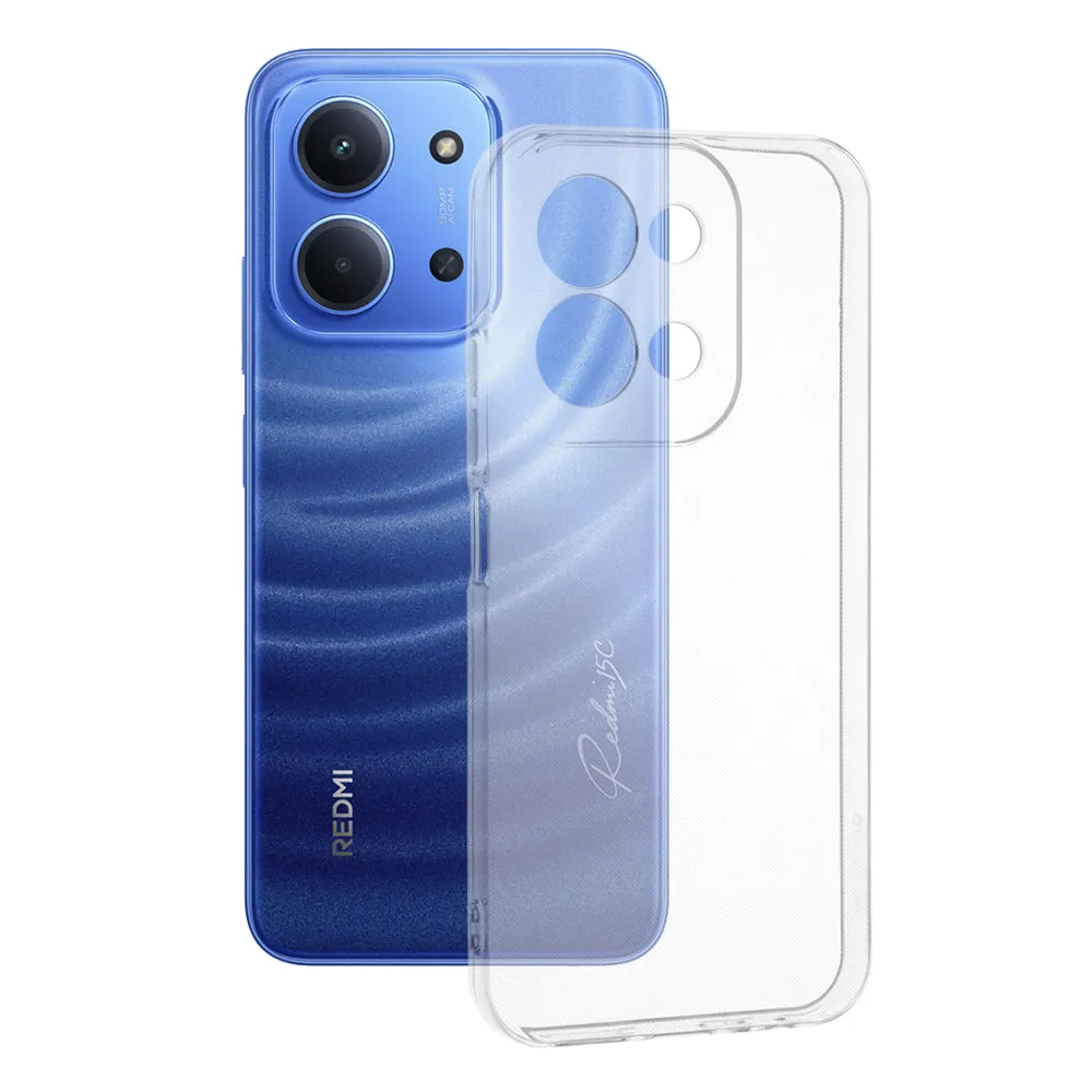 Custodia per Xiaomi Redmi 15C 5G / 15C 4G, Techsuit, Chiara, Trasparente - immagine 1