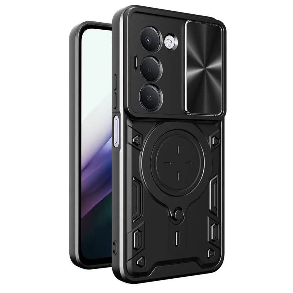 Custodia per Xiaomi Redmi 15 5G / 15 4G, Techsuit, CamGuard Pro, Nera - immagine 1